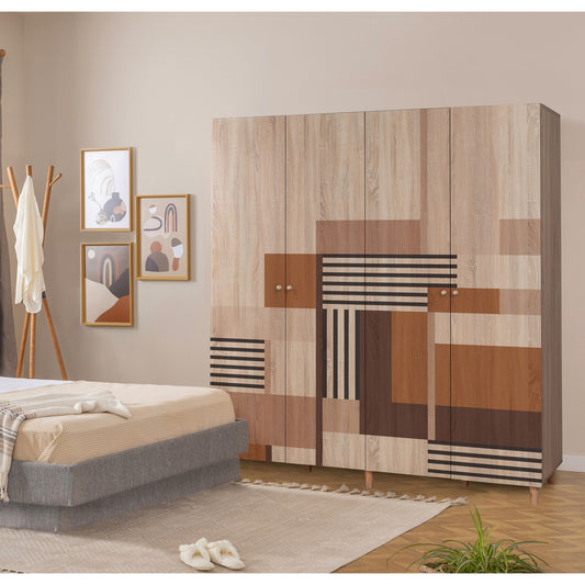 Ντουλάπα 180x192x52 εκ Sonomo 869VEL8688