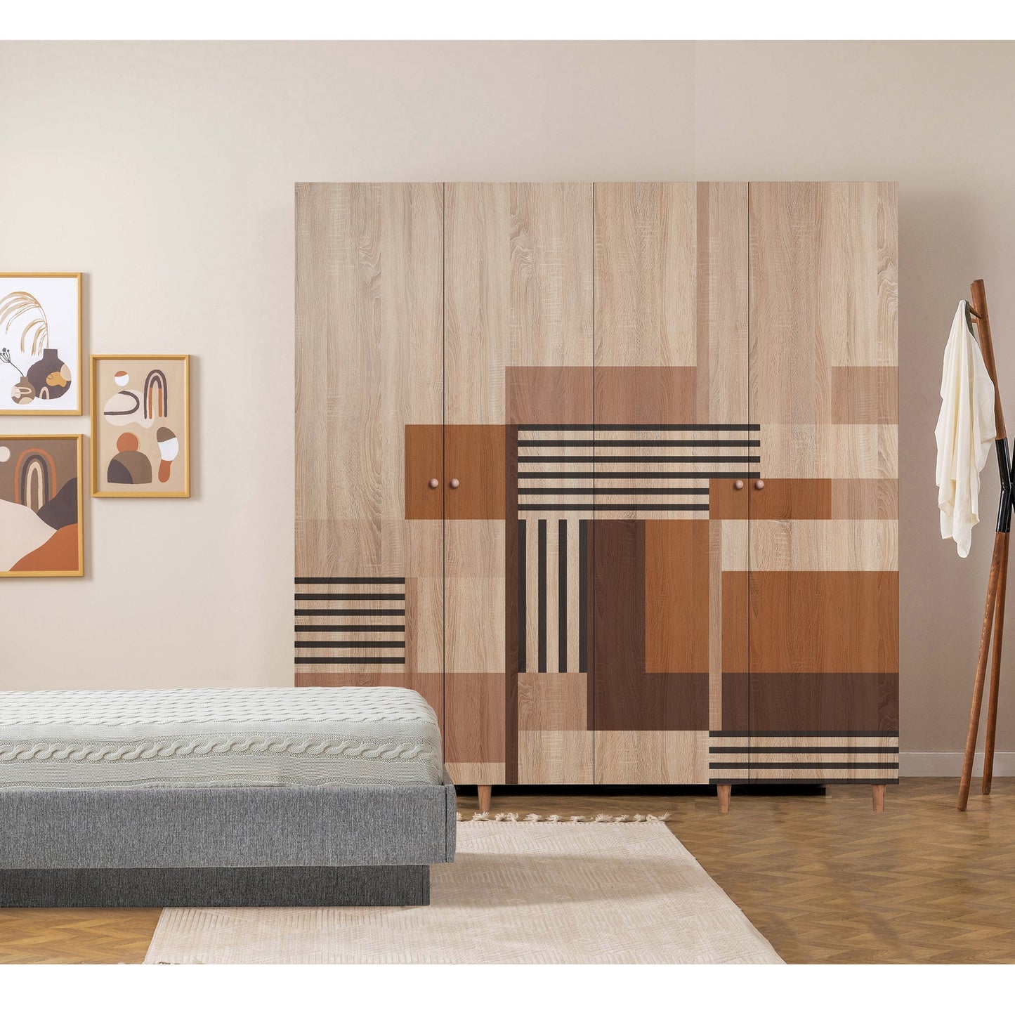 Ντουλάπα 180x192x52 εκ Sonomo 869VEL8688