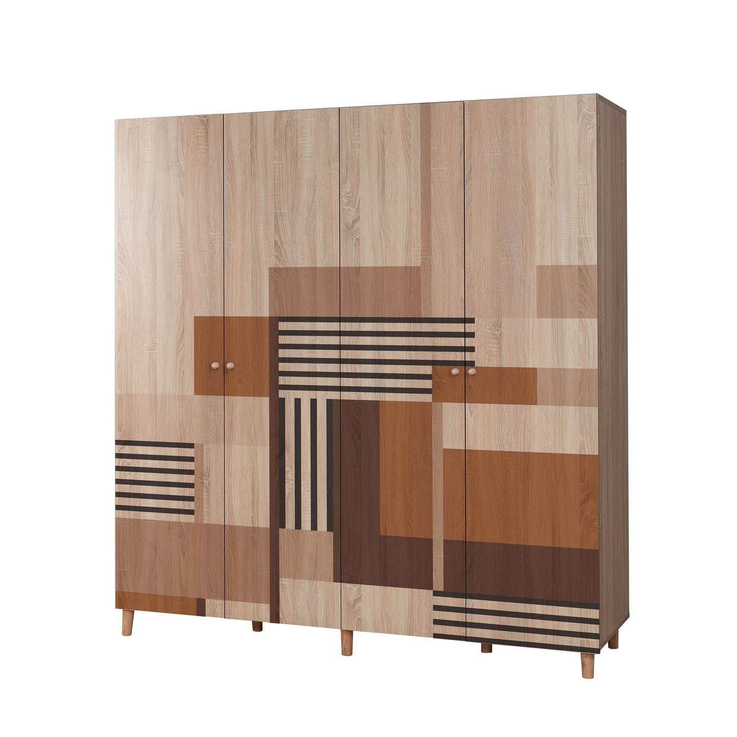 Ντουλάπα 180x192x52 εκ Sonomo 869VEL8688