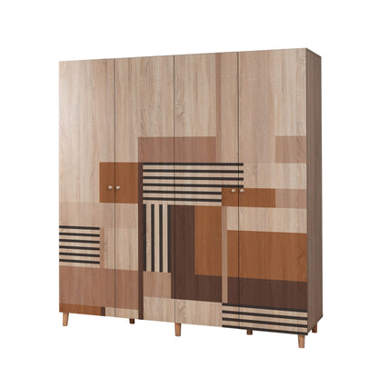 Ντουλάπα 180x192x52 εκ Sonomo 869VEL8688