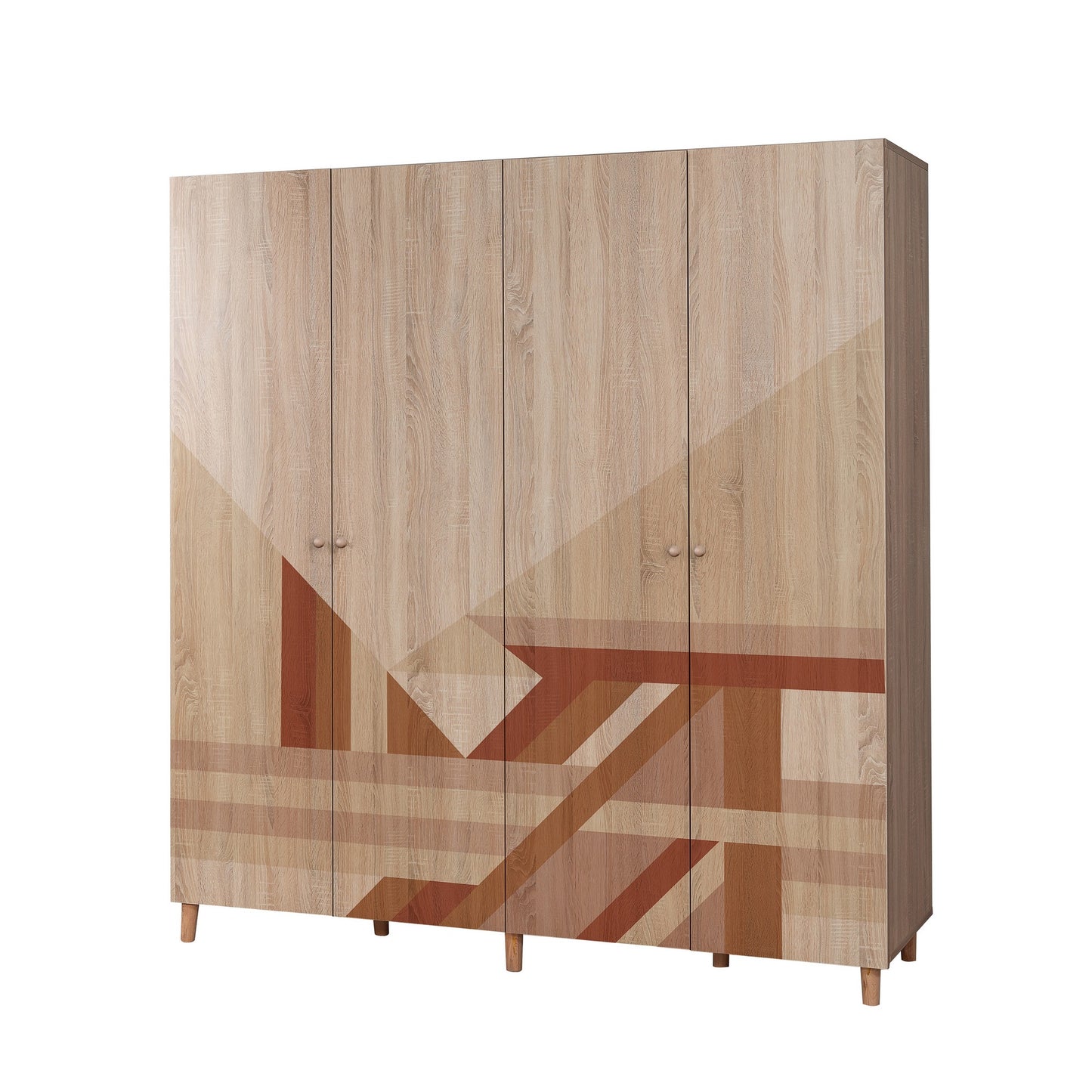 Ντουλάπα 180x192x52 εκ Sonomo 869VEL8689