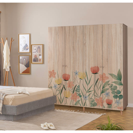 Ντουλάπα 180x192x52 εκ Sonomo 869VEL8692