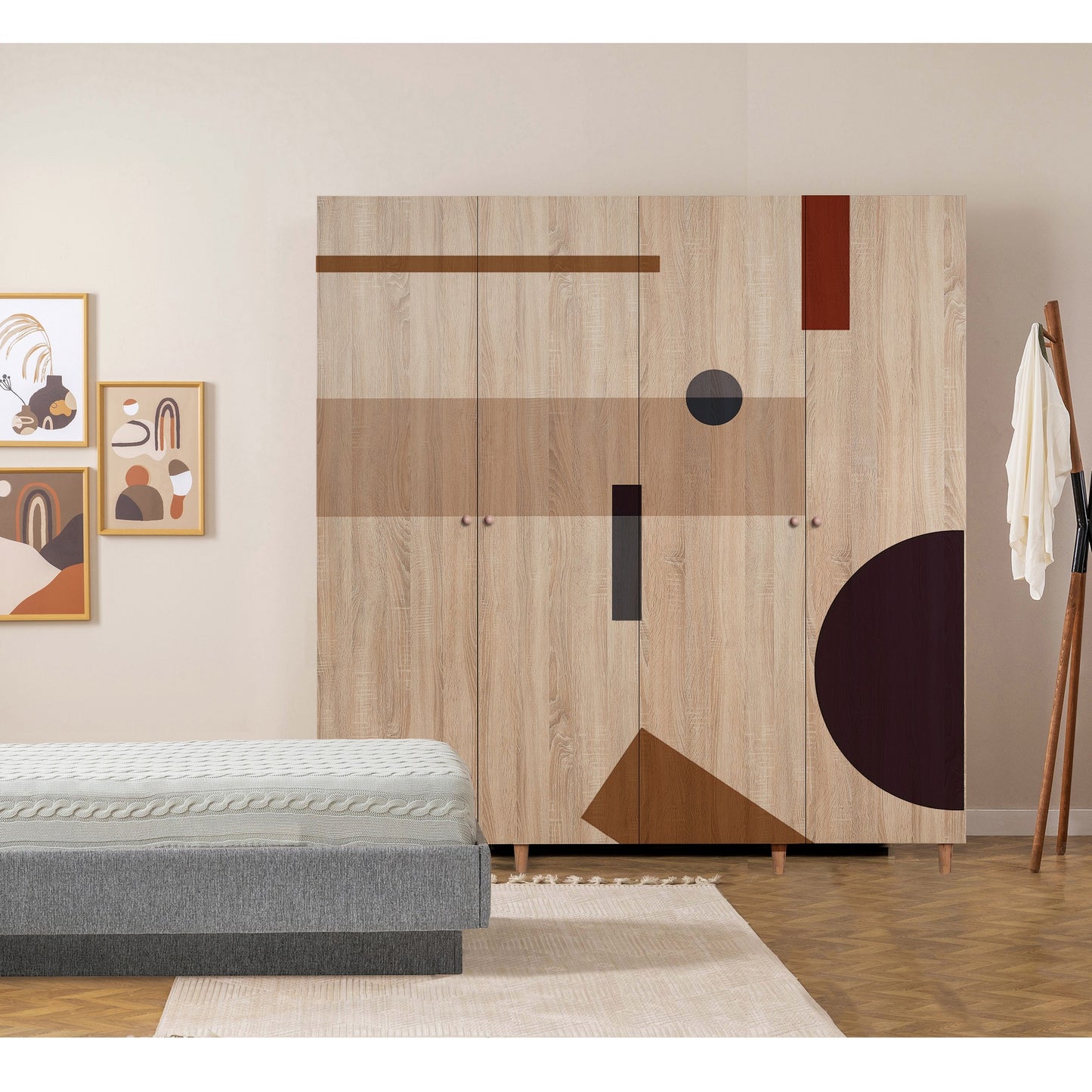 Ντουλάπα 180x192x52 εκ Sonomo 869VEL8693