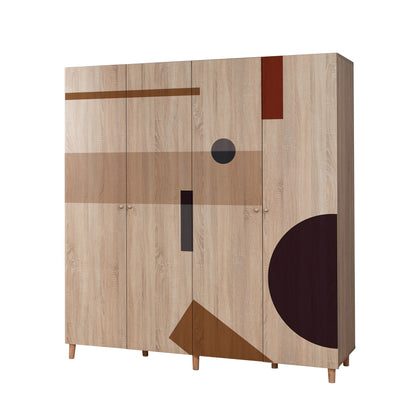 Ντουλάπα 180x192x52 εκ Sonomo 869VEL8693