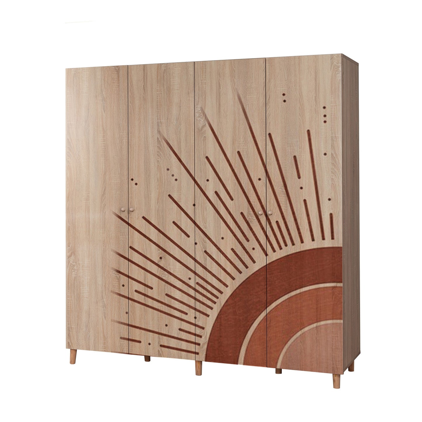 Ντουλάπα 180x192x52 εκ Sonomo 869VEL8694