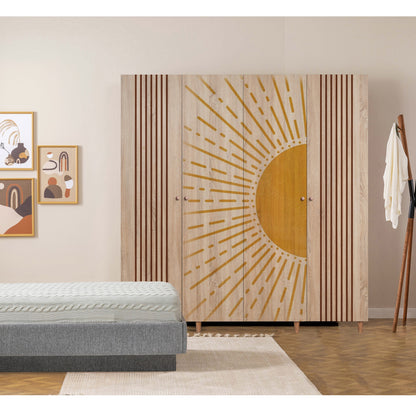 Ντουλάπα 180x192x52 εκ Sonomo 869VEL8695