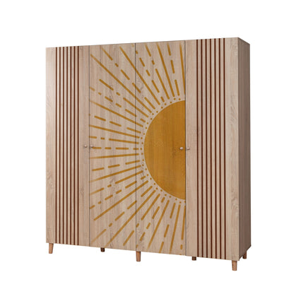 Ντουλάπα 180x192x52 εκ Sonomo 869VEL8695