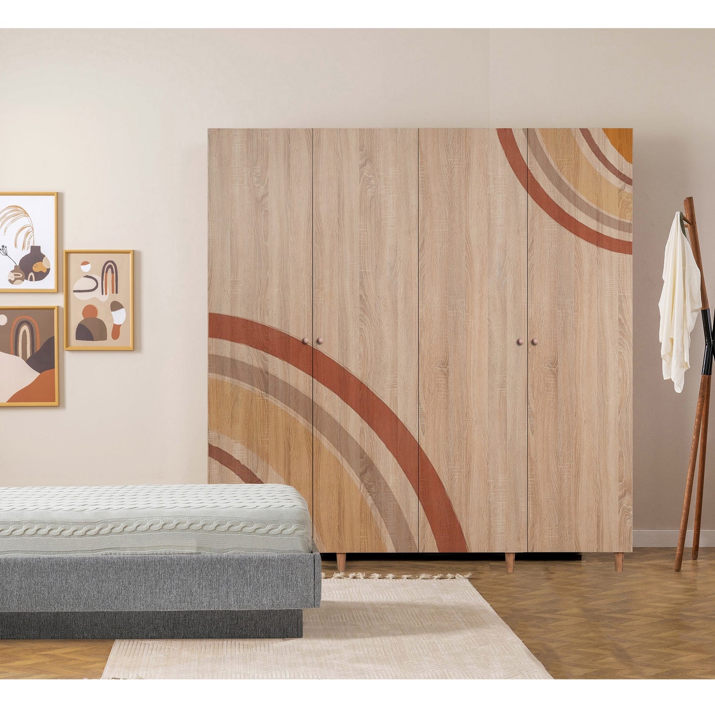 Ντουλάπα 180x192x52 εκ Sonomo 869VEL8702