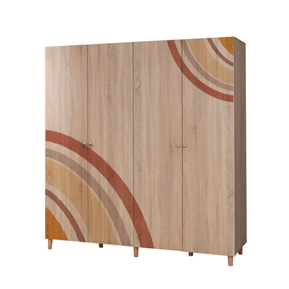 Ντουλάπα 180x192x52 εκ Sonomo 869VEL8702