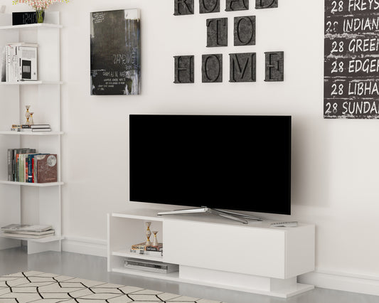 Έπιπλο Τηλεόρασης TV Βάση Σύνθεση Λευκό | 875ZNA3043