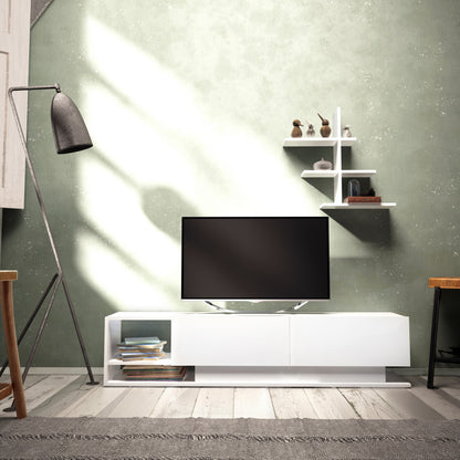 Έπιπλο Τηλεόρασης TV Βάση Σύνθεση Λευκό | 875ZNA3044