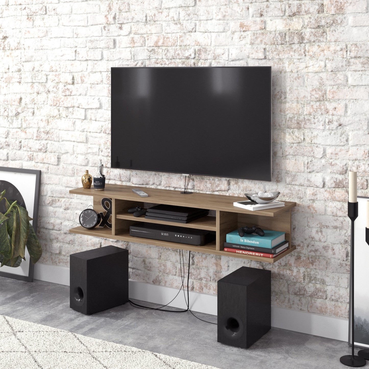Έπιπλο Τηλεόρασης TV Βάση Σύνθεση Καρυδί | 875ZNA3063