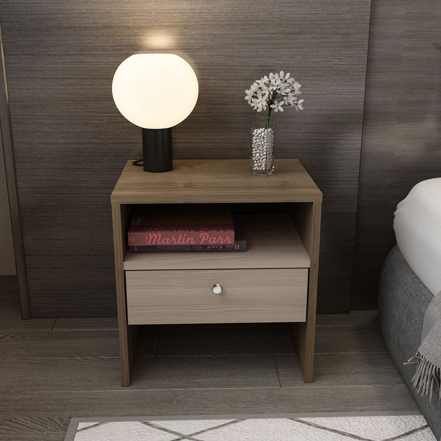 Κομοδίνο Βοηθητικό Τραπεζάκι 38,6x55,6x16,8 εκ. | 875ZNA3415