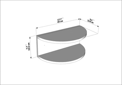 Κομοδίνο Βοηθητικό Τραπεζάκι 25,6x55,6x9 εκ. | 875ZNA3440