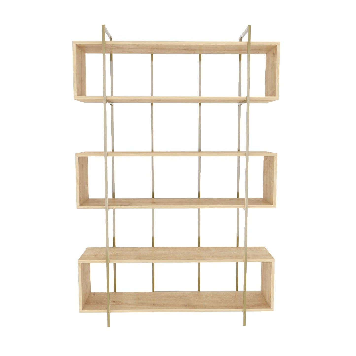 Βιβλιοθήκη 120 × 29,6 × 180 εκ. Δρυς Χρυσό GR875ZNA4511