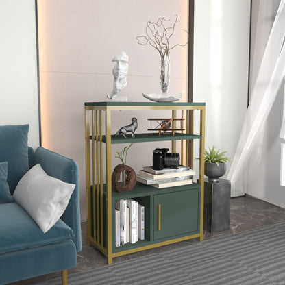 Βιβλιοθήκη 60 × 29,6 × 80 εκ. Πράσινο Χρυσό GR875ZNA4529