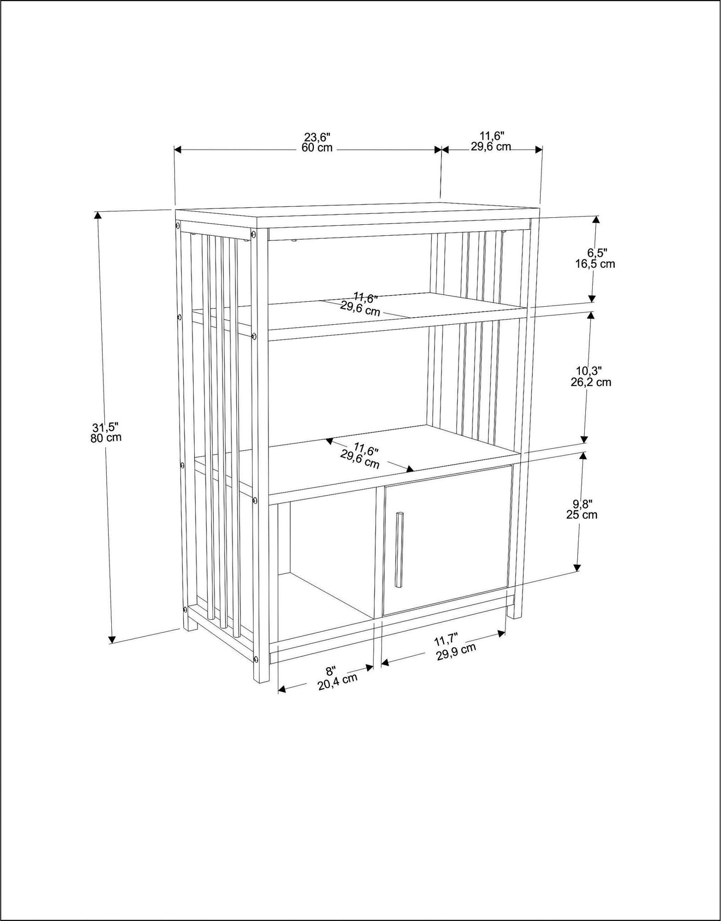 Βιβλιοθήκη 60 × 29,6 × 80 εκ. Πράσινο Χρυσό GR875ZNA4529