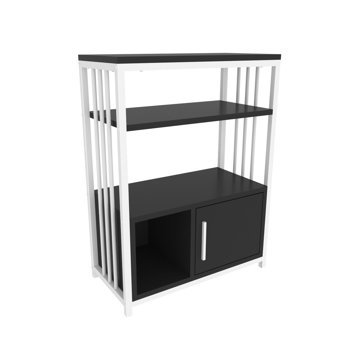 Βιβλιοθήκη 60 × 29,6 × 80 εκ. Ανθρακί Λευκό GR875ZNA4530