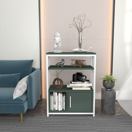 Βιβλιοθήκη 60 × 29,6 × 80 εκ. Πράσινο Λευκό GR875ZNA4534