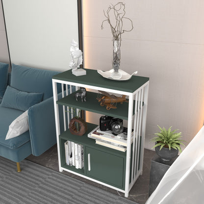 Βιβλιοθήκη 60 × 29,6 × 80 εκ. Πράσινο Λευκό GR875ZNA4534