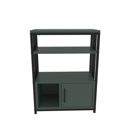 Βιβλιοθήκη 60 × 29,6 × 80 εκ. Πράσινο Μαύρο GR875ZNA4535