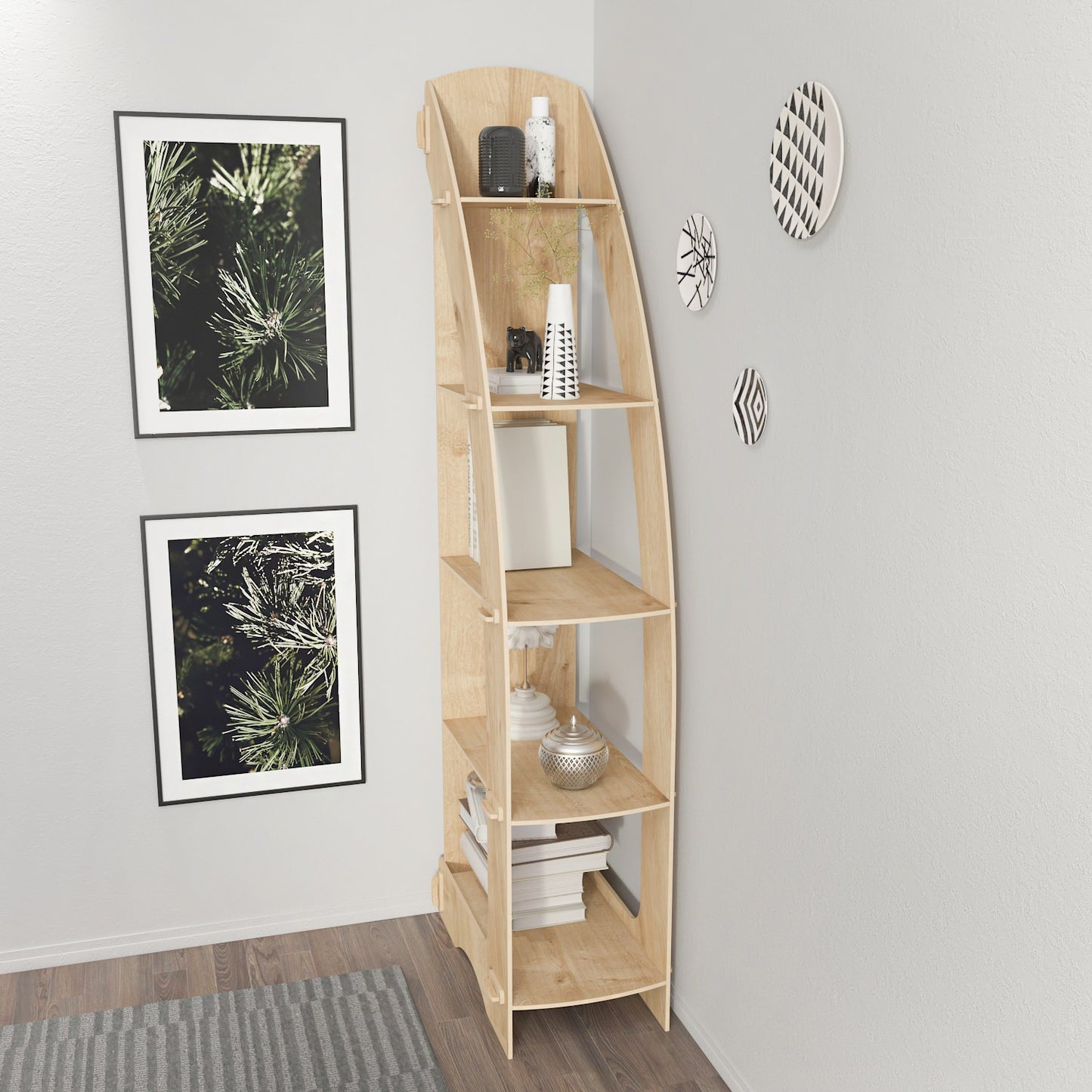 Βιβλιοθήκη 58 × 31,6 × 180 εκ. Δρυς GR875ZNA4555