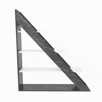 Βιβλιοθήκη 120 × 25 × 131,8 εκ. Marble Λευκό GR875ZNA4559