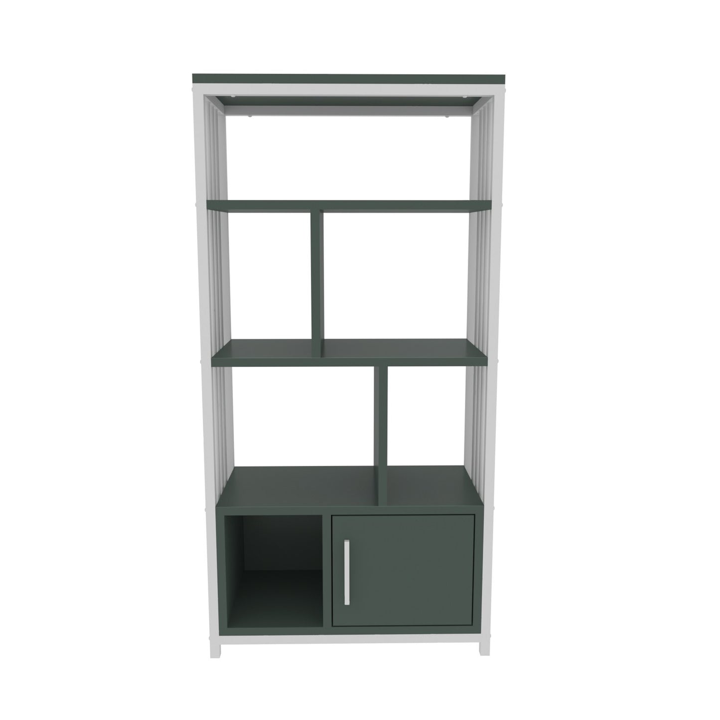 Βιβλιοθήκη 60 × 29,6 × 120 εκ. Πράσινο Λευκό GR875ZNA4566