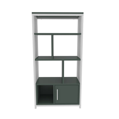 Βιβλιοθήκη 60 × 29,6 × 120 εκ. Πράσινο Λευκό GR875ZNA4566
