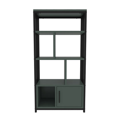 Βιβλιοθήκη 60 × 29,6 × 120 εκ. Μαύρο Πράσινο GR875ZNA4571