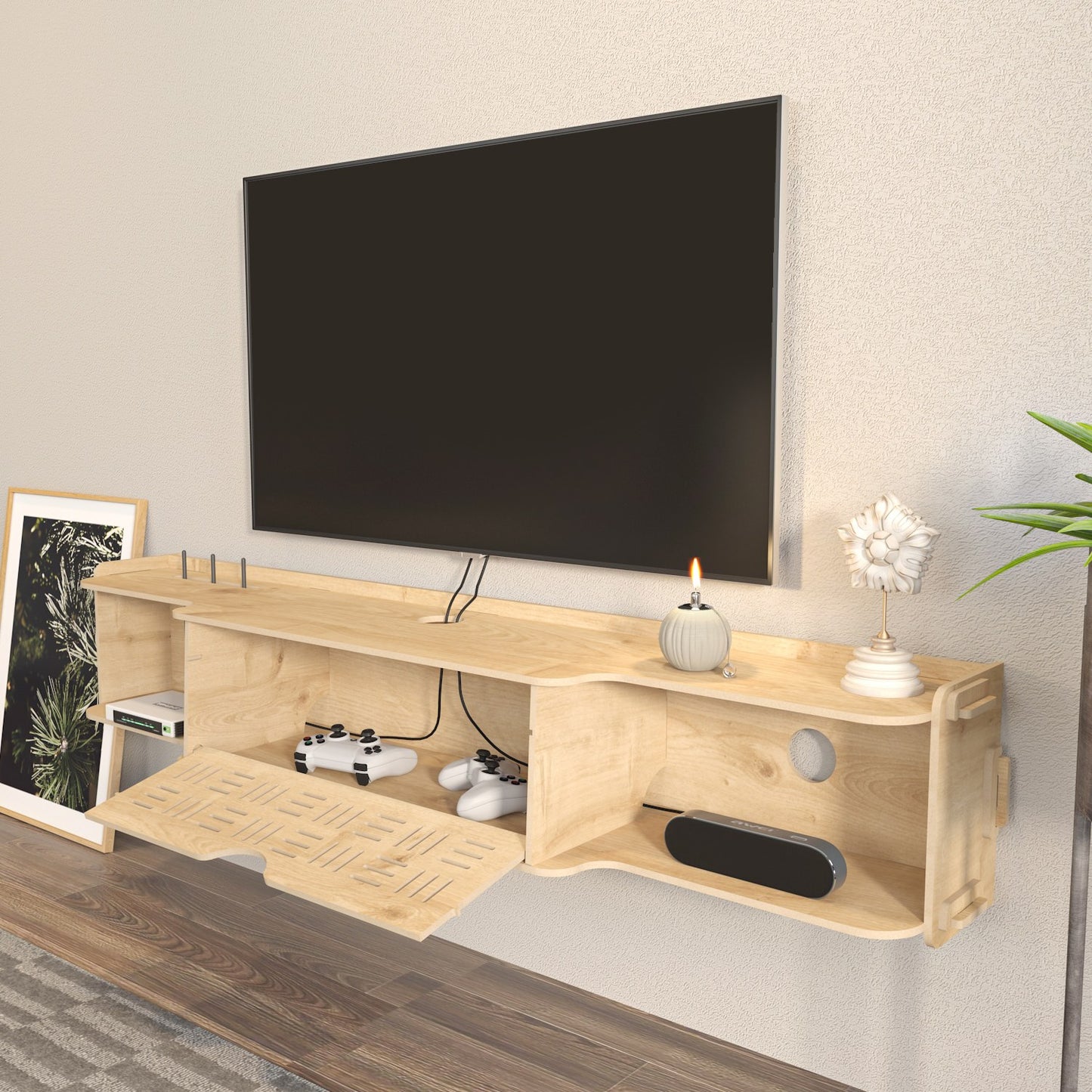 Έπιπλο Τηλεόρασης TV Βάση Σύνθεση Δρυς | 875ZNA4647