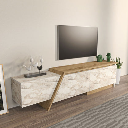 Έπιπλο Τηλεόρασης TV Βάση Σύνθεση Oud Δρυς Ephesus | 875ZNA5333