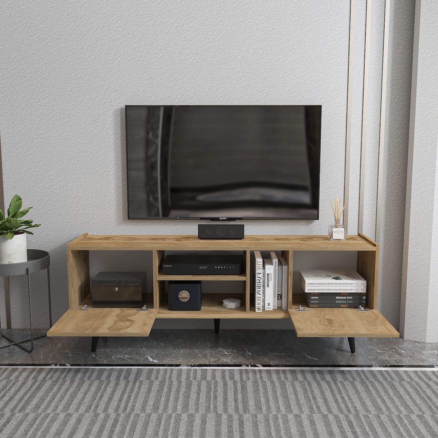 Έπιπλο Τηλεόρασης TV Βάση Σύνθεση Oud Δρυς | 875ZNA5350