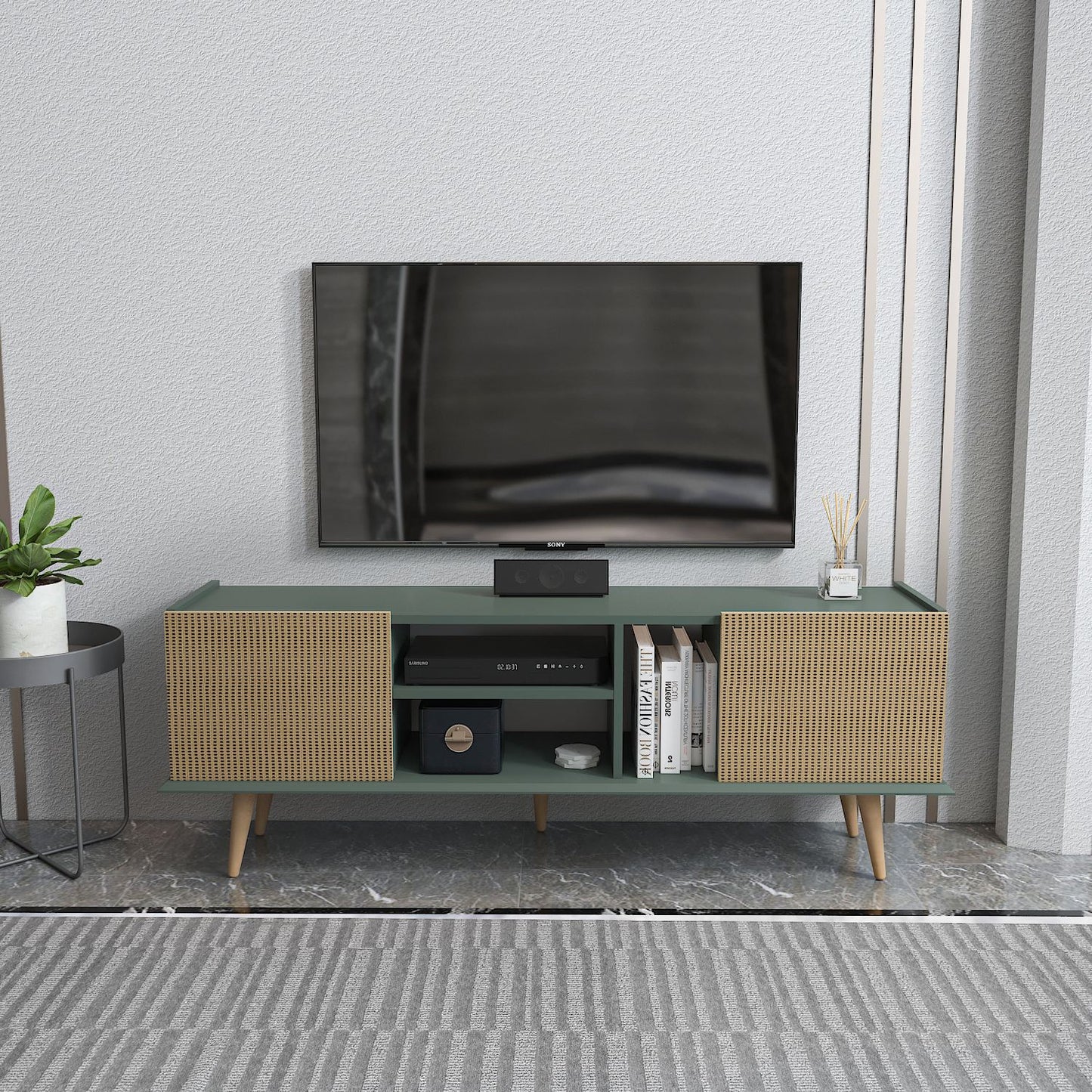 Έπιπλο Τηλεόρασης TV Βάση Σύνθεση Light Καφέ Green | 875ZNA5351