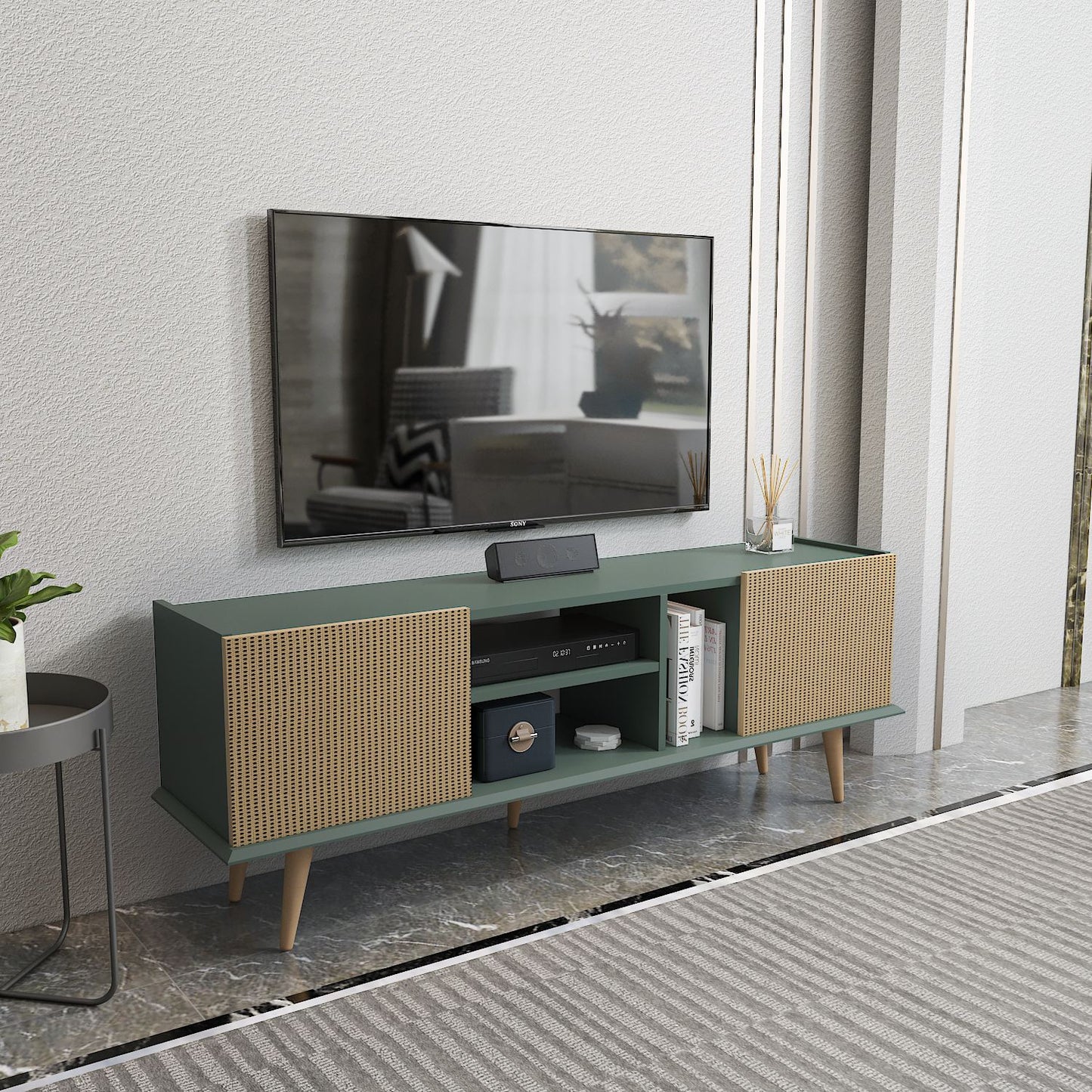 Έπιπλο Τηλεόρασης TV Βάση Σύνθεση Light Καφέ Green | 875ZNA5351