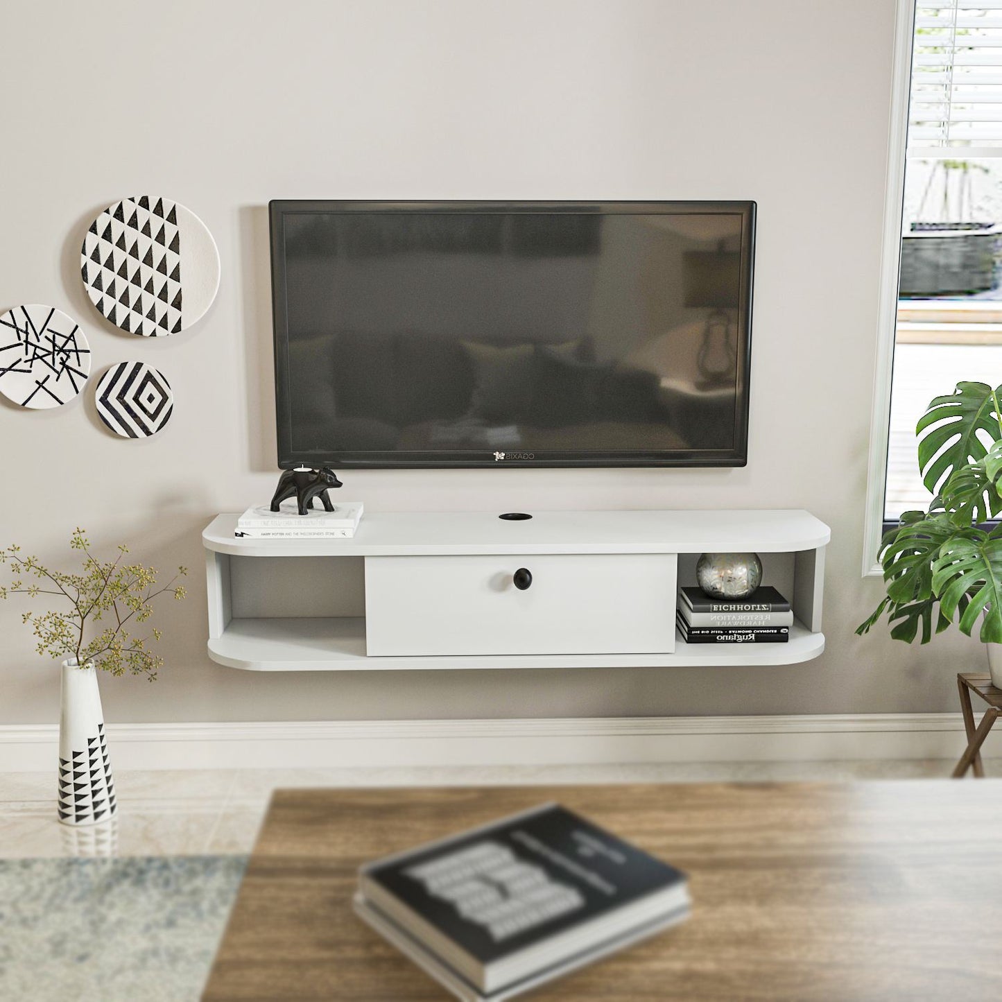 Έπιπλο Τηλεόρασης TV Βάση Σύνθεση Λευκό | 875ZNA5363