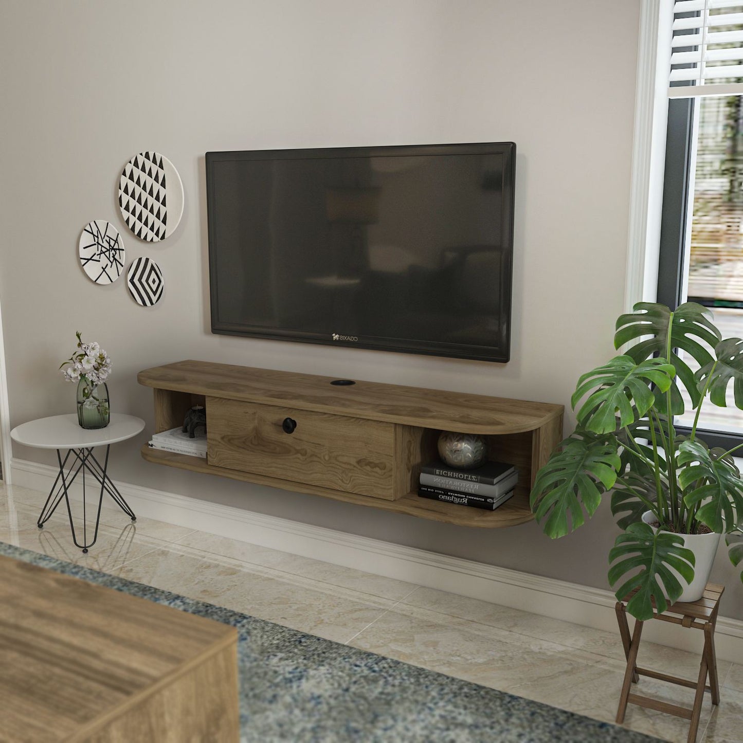 Έπιπλο Τηλεόρασης TV Βάση Σύνθεση Oud Δρυς | 875ZNA5364