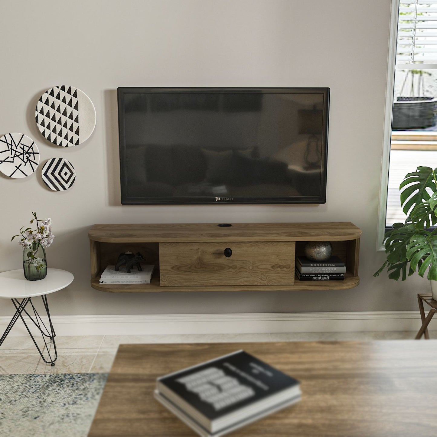 Έπιπλο Τηλεόρασης TV Βάση Σύνθεση Oud Δρυς | 875ZNA5364