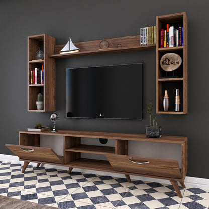 Έπιπλο Τηλεόρασης TV Βάση Σύνθεση Καρυδί | 893RAN1381