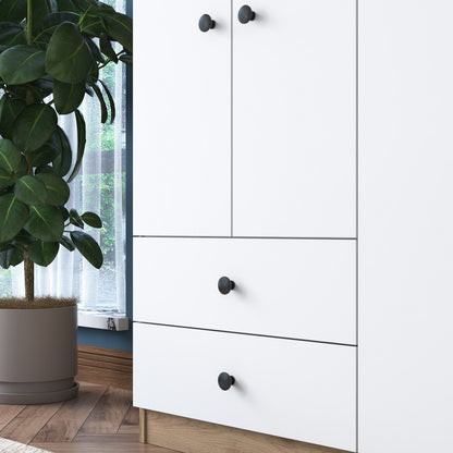 Ντουλάπα 120x170x42.5 εκ Walnut White 893RAN4544