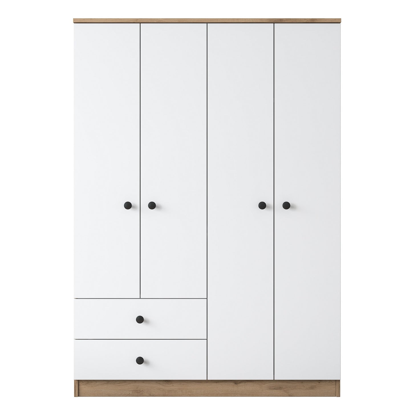 Ντουλάπα 120x170x42.5 εκ Walnut White 893RAN4544