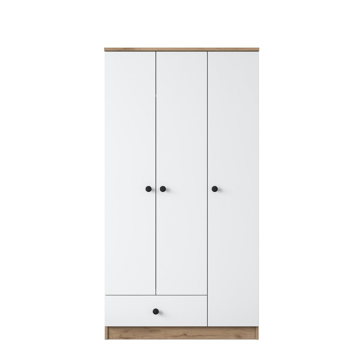 Ντουλάπα 90x170x42.5 εκ Walnut White 893RAN4551
