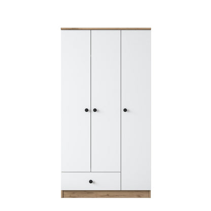 Ντουλάπα 90x170x42.5 εκ Walnut White 893RAN4551