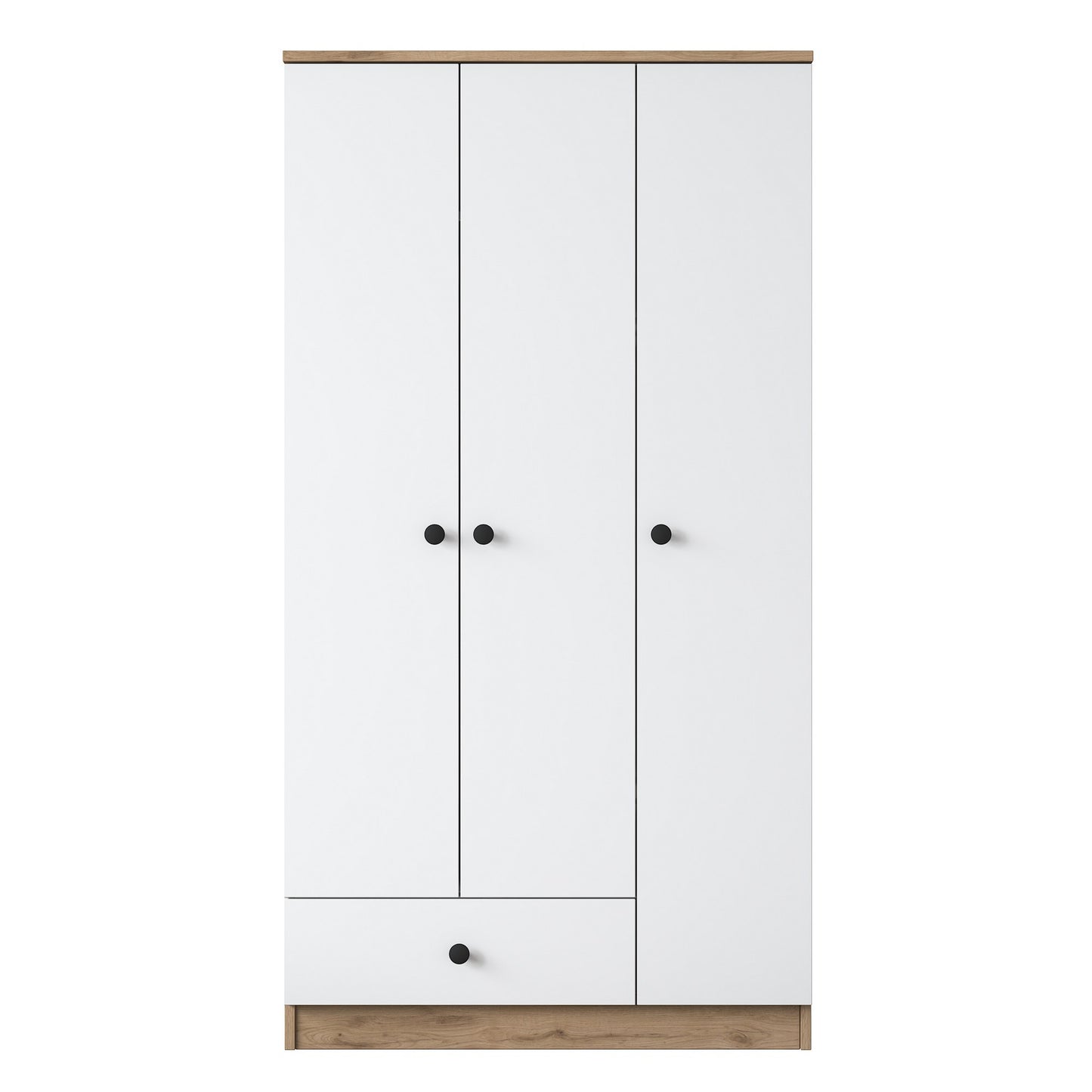 Ντουλάπα 90x170x42.5 εκ Walnut White 893RAN4551