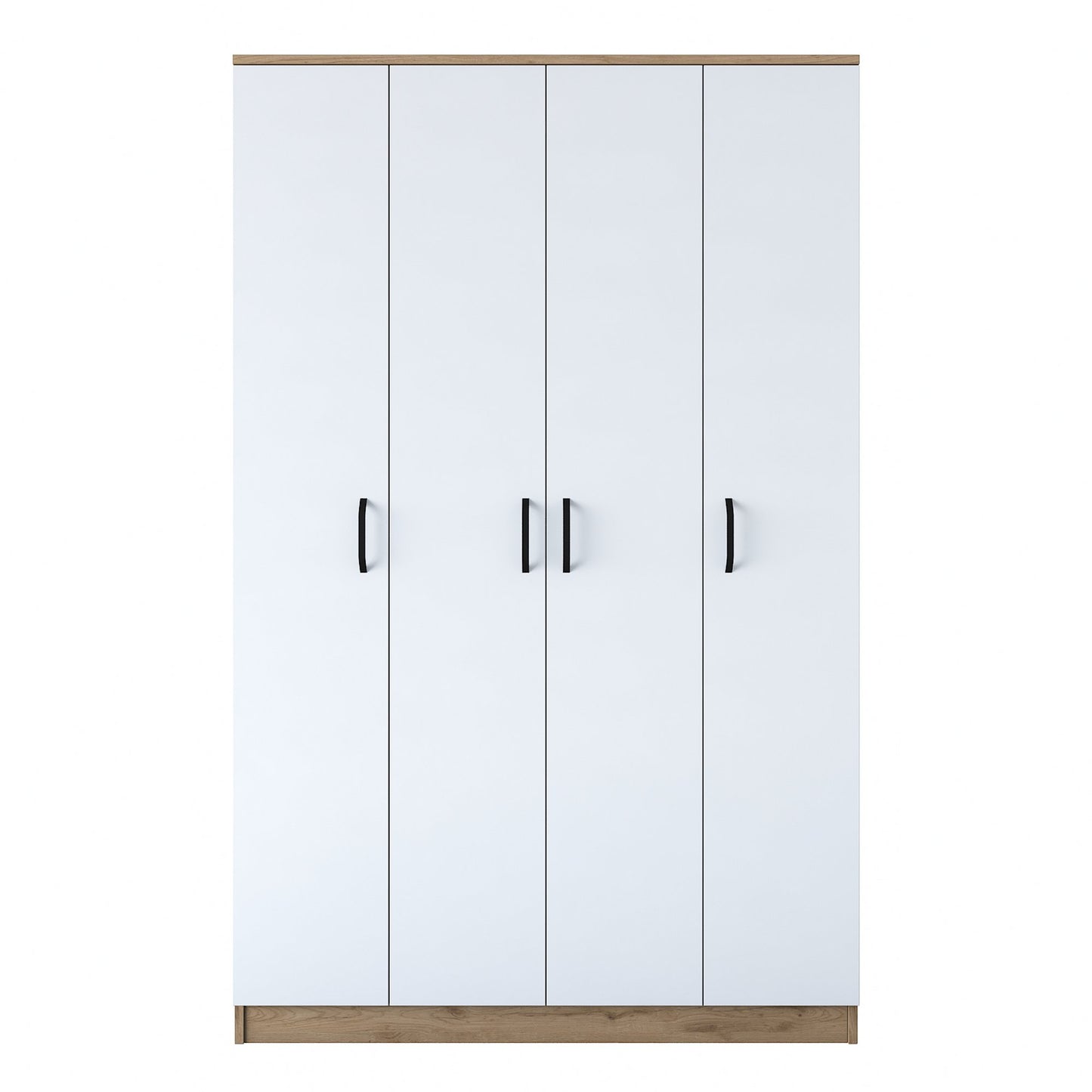 Ντουλάπα 120x190.8x47.3 εκ Walnut White 893RAN4552