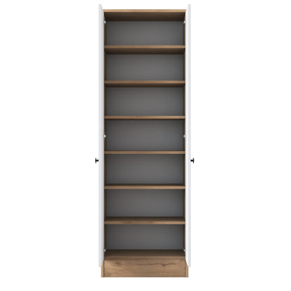 Ντουλάπα 59.8x182.8x37.5 εκ Walnut White 893RAN4553