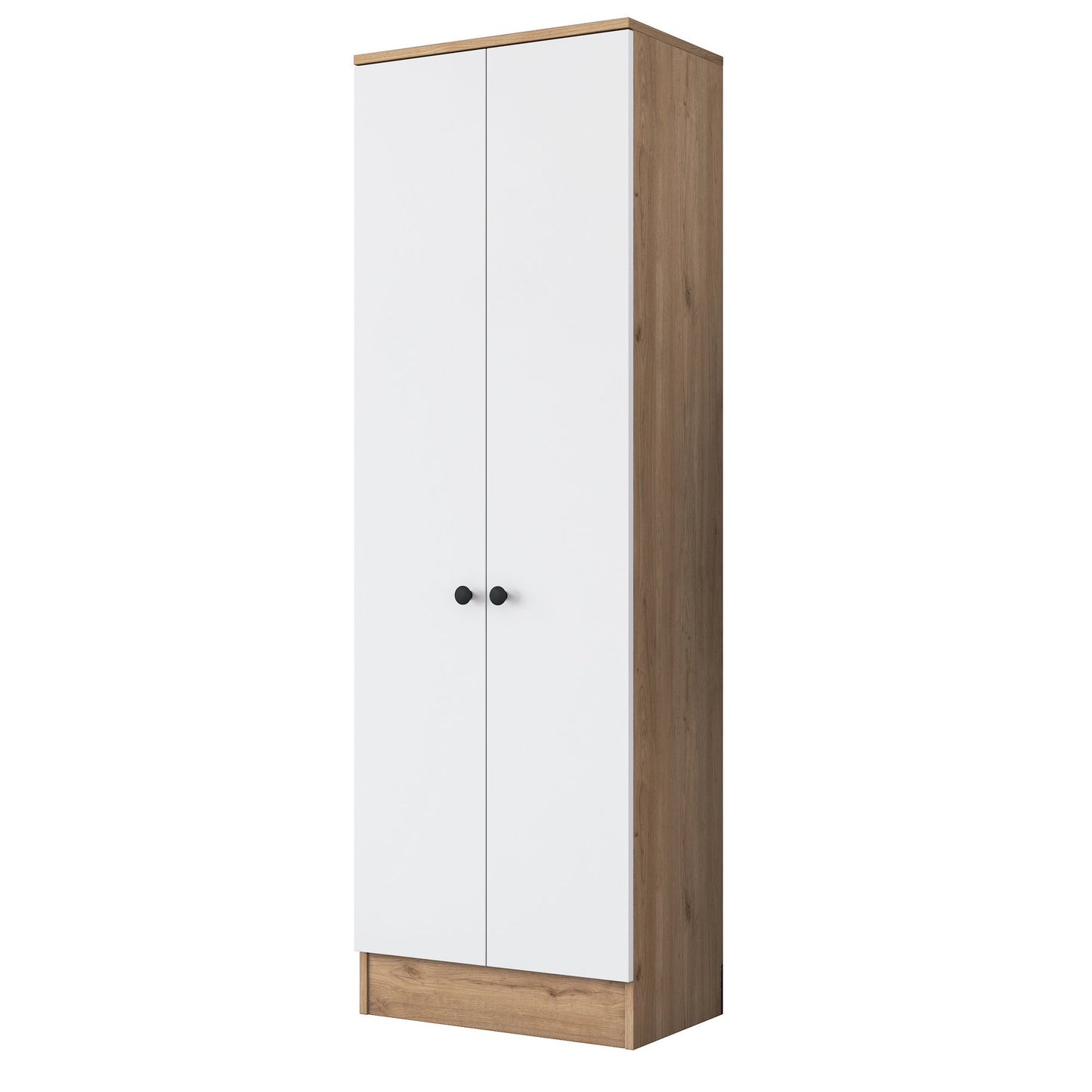 Ντουλάπα 59.8x182.8x37.5 εκ Walnut White 893RAN4553