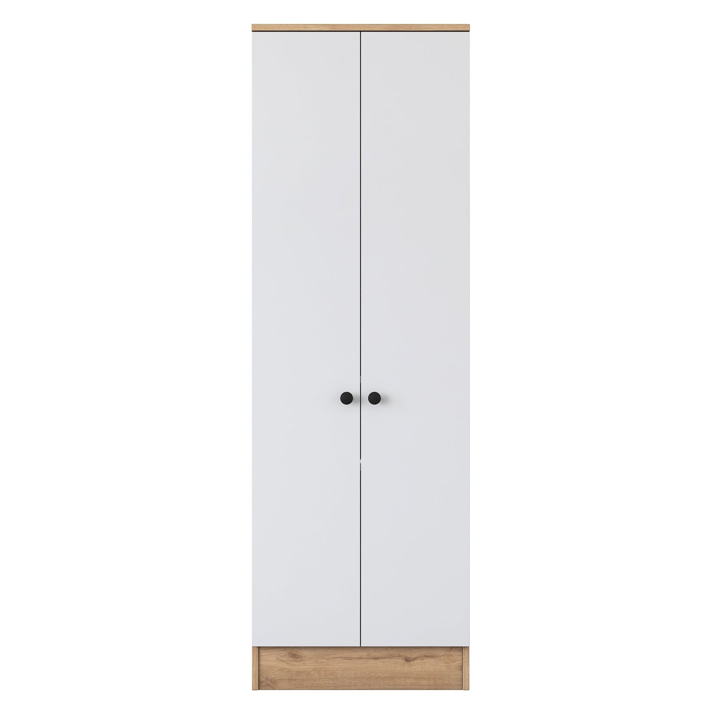 Ντουλάπα 59.8x182.8x37.5 εκ Walnut White 893RAN4553