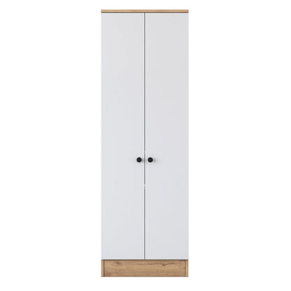 Ντουλάπα 59.8x182.8x37.5 εκ Walnut White 893RAN4553