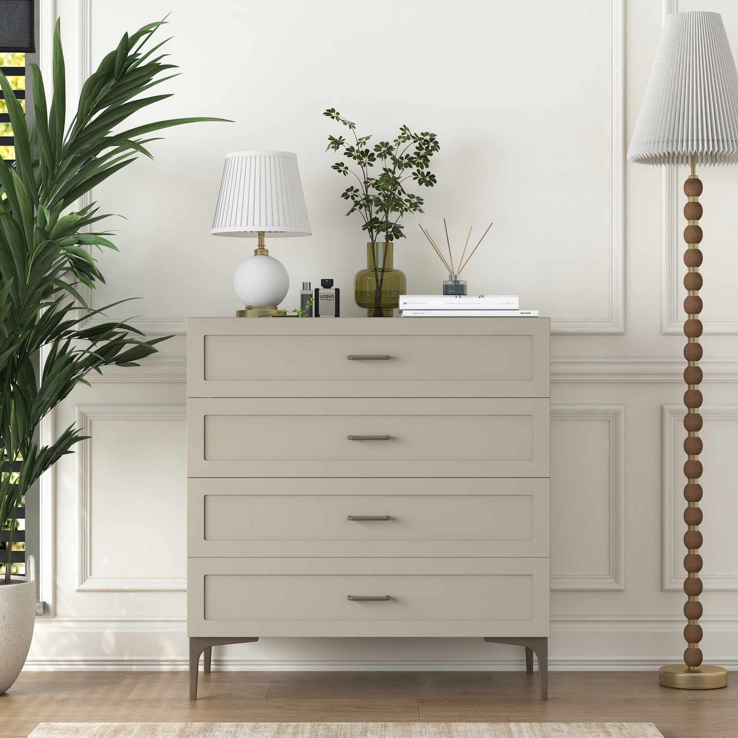 Συρταριέρα 85.6x90.7x45 εκ Sandstone 893RAN5848
